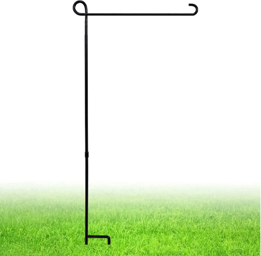 Garden Flag Stand Metal Yard Flag Holder Weather-Proof